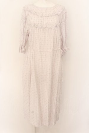 画像: Jane Marple Dans Le Saｌon / Vintage pattern clothエンパイアドレス M シロ O-24-05-11-043-JM-OP-OW-OS