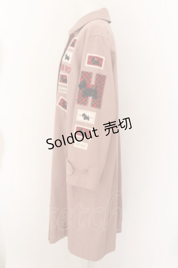 画像3: PINK HOUSE / スコッチテリアワッペンツイルコート  ピンク O-24-05-11-048-LO-CO-OW-OS (3)