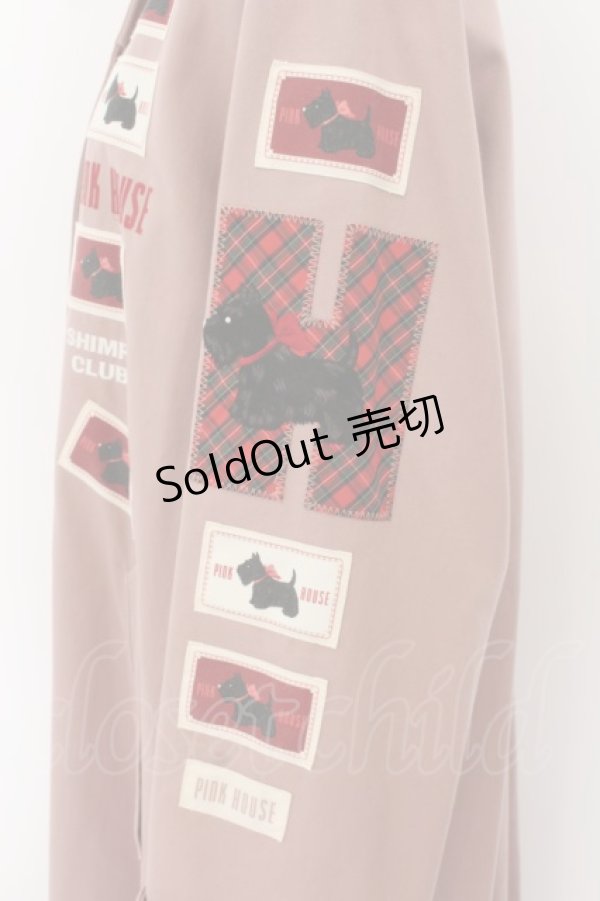 画像4: PINK HOUSE / スコッチテリアワッペンツイルコート  ピンク O-24-05-11-048-LO-CO-OW-OS (4)