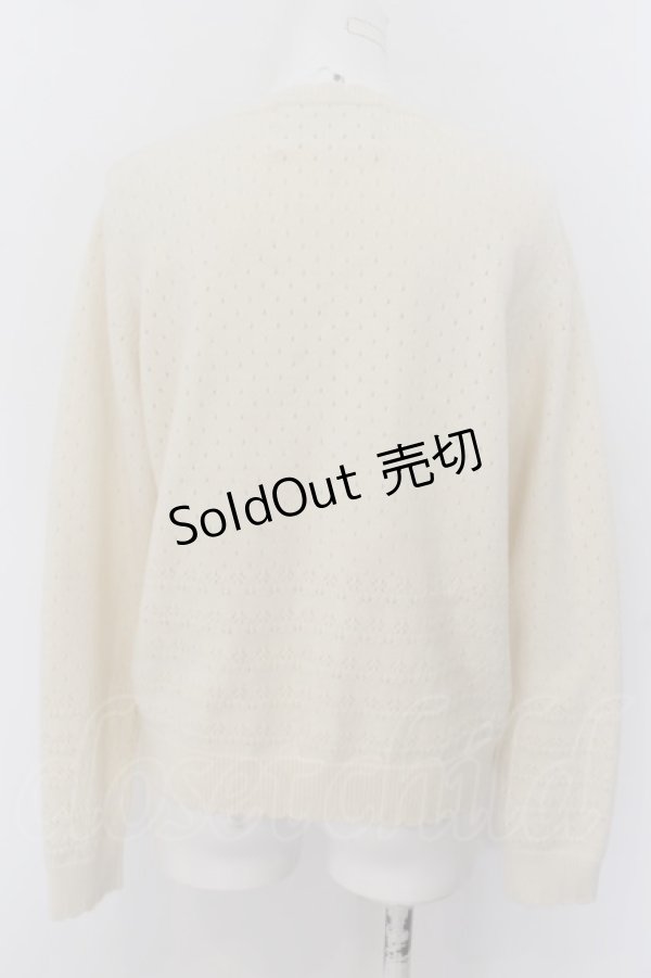 画像3: PINK HOUSE / クッキーラビッツモチーフニットカーディガン  キナリ O-24-05-11-038-LO-TO-OW-ZS (3)