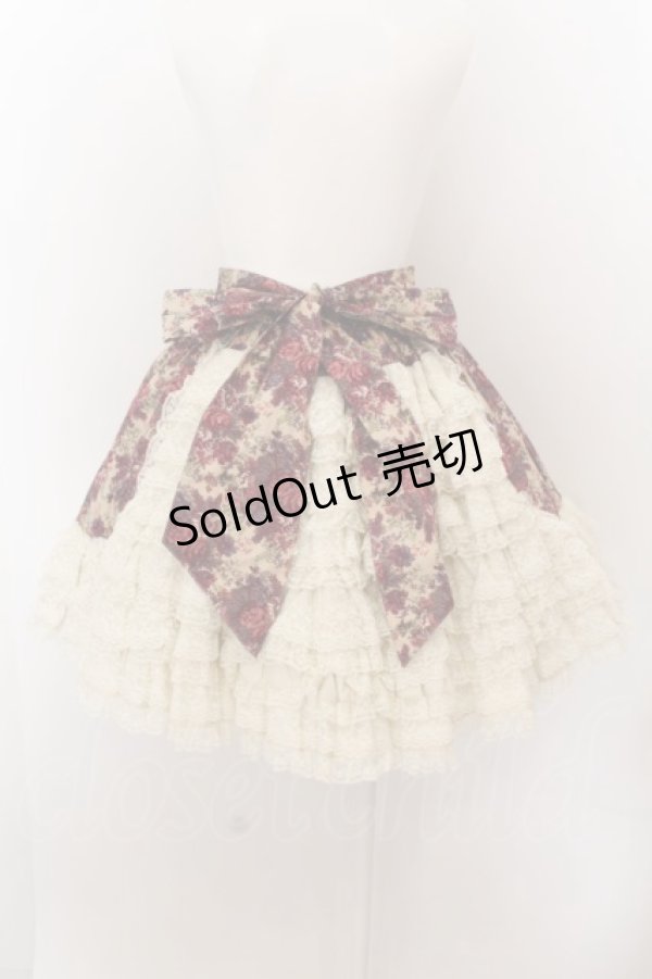 画像3: metamorphose / ゴブランプリント バッスルスカート(2005年)  ベージュ×ピンク系 O-24-05-13-006-ME-SK-IG-OS (3)