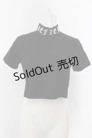 画像: REFLEM / ハイネッククロップドTシャツ F ブラック O-24-05-15-052-PU-TO-YM-OS