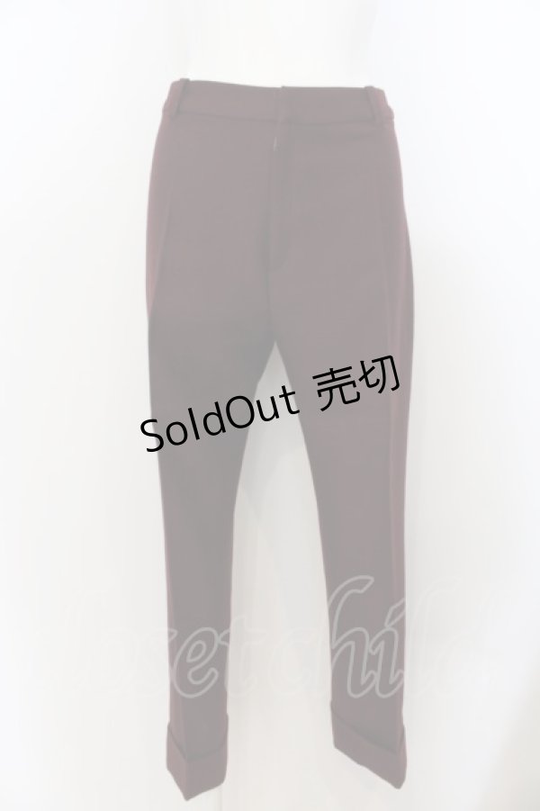 画像1: Jane Marple Dans Le Saｌon / ウールパンツ M ワイン O-24-05-15-005-JM-PA-IG-ZT005 (1)