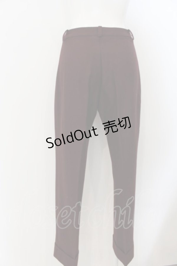 画像2: Jane Marple Dans Le Saｌon / ウールパンツ M ワイン O-24-05-15-005-JM-PA-IG-ZT005 (2)