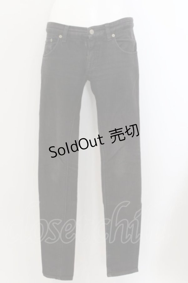 画像1: 【SALE】WORLD WIDE LOVE！(Rydia) / デッドスマイルデニムパンツ 1 ブラック O-24-05-19-001-PU-OP-OW-ZT177 (1)