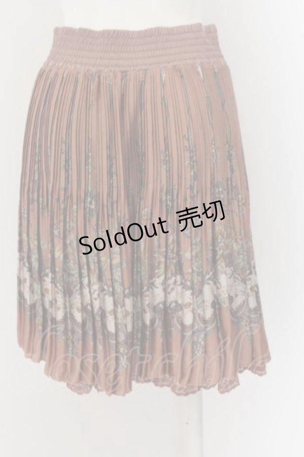 画像3: 【SALE】axes femme / スカーフ柄プリーツスカート  ピンクベージュ O-24-05-19-042-AX-SK-IG-ZT266 (3)