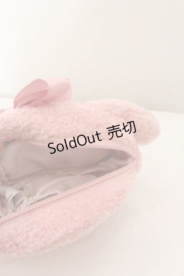 画像3: Maison de FLEUR / My Melody フェイスポーチ  ピンク O-24-05-19-117-LO-ZA-IG-ZT433 (3)