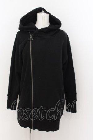 画像: GLAD NEWS / ワッペンダブルZIPパーカー F ブラック O-24-05-19-026-GL-TO-OW-ZT182