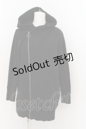 画像: GLAD NEWS / ワッペンダブルZIPパーカー F ブラック O-24-05-19-026-GL-TO-OW-ZT182