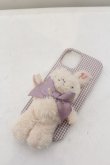 画像1: Maison de FLEUR / ささえてうさぎさんアイフォン12/12Proケース  ラベンダー O-24-05-31-036-LO-ZA-OW-ZT424 (1)