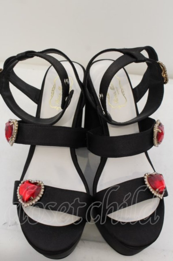 画像7: Rose Marie seoir / Triple Heart Sandal L クロ O-24-05-31-006-EL-SH-IG-ZT-K001 (7)