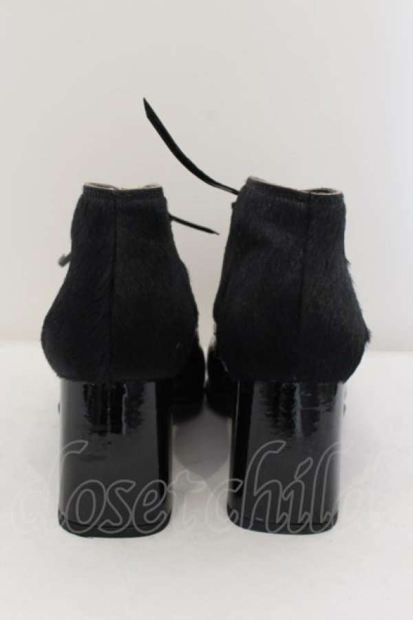 画像3: Jane Marple / ハラコ切替シューズ M クロ O-24-05-31-008-JM-SH-OW-ZT-K001 (3)