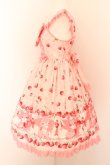 画像3: Angelic Pretty / Cherry Berry Bunny胸リボンジャンパースカート  ピンク O-24-06-06-022-AP-OP-IG-OS (3)