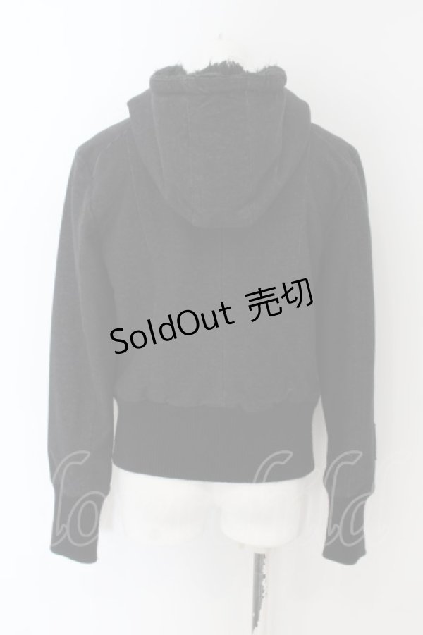 画像3: GLAD NEWS / ファーフードZIPアップジャケット R ブラック O-24-06-07-039-GL-JA-SZ-ZT333 (3)