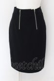 画像1: Jean Paul GAULTIER /ZIPウールスカート L ブラック O-24-06-10-036-GO-SK-OW-ZI (1)