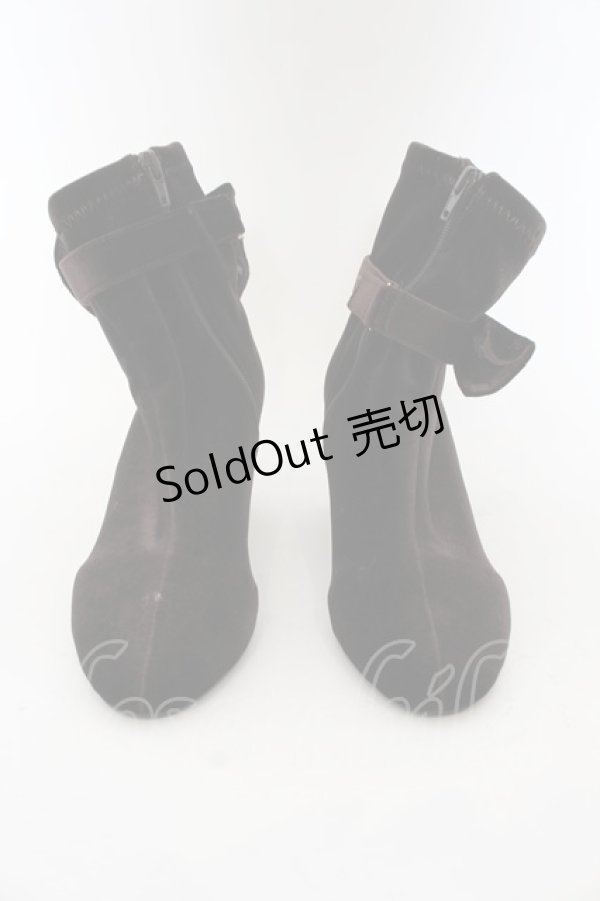 画像2: axes femme / ベロアブーティ M ブラウン O-24-07-03-087-AX-SH-IG-ZT335 (2)