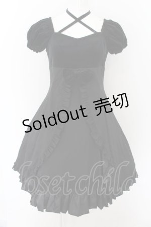 画像: LAPIN AGILL / アマレット別珍ワンピース  ブラック O-24-07-06-008-EL-OP-IG-OS