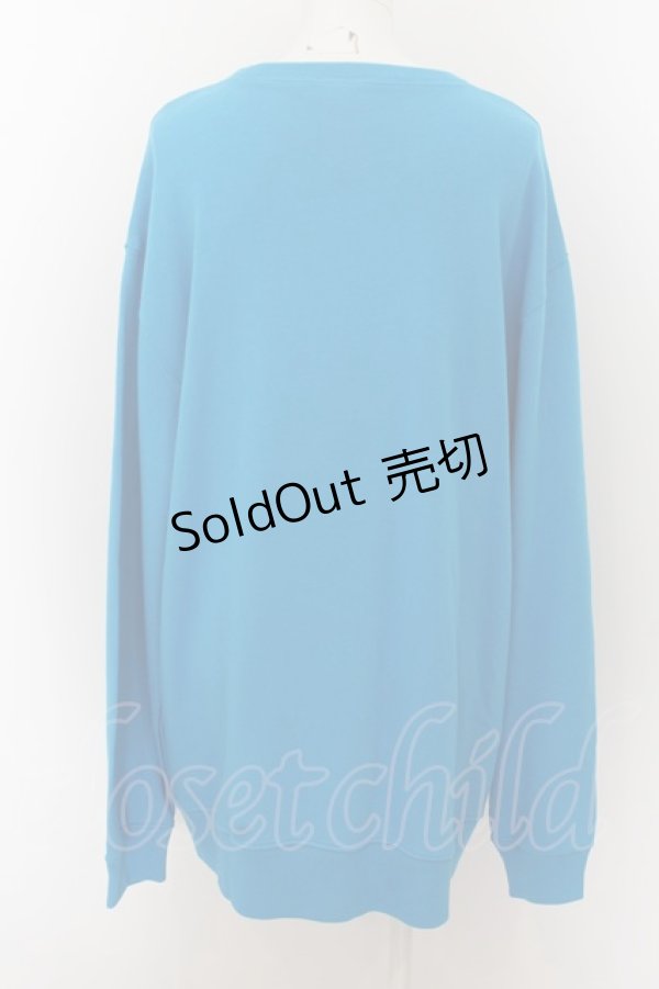 画像3: NieR Clothing / ONE君BLUE SWEATSHIRT【わざとだよ？】  ブルー O-24-07-08-1041-PU-TO-KB-ZI (3)