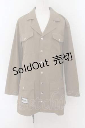 画像: NieR Clothing / POCKET　シャツ F ブラウン O-24-07-08-1042-PU-BL-YM-ZI