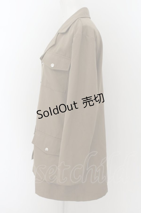 画像2: NieR Clothing / POCKET　シャツ F ブラウン O-24-07-08-1042-PU-BL-YM-ZI (2)