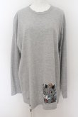 画像1: NieR Clothing / ぐれまるLONG TEE XL グレー O-24-07-08-1045-PU-TO-KB-ZI (1)