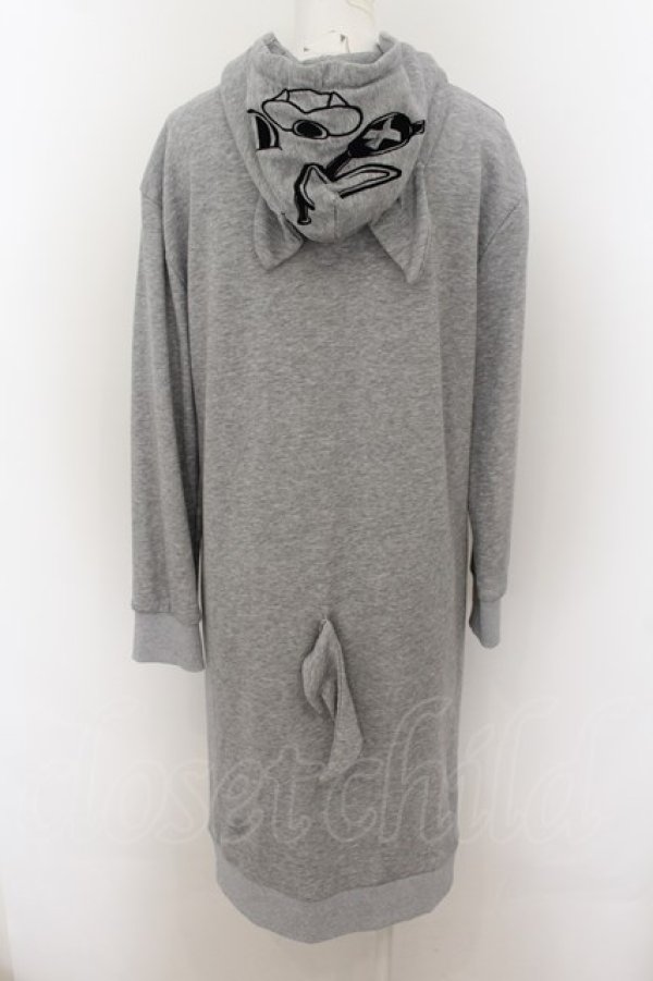画像3: NieR Clothing / GAOMARUロングパーカーワンピース  グレー O-24-07-08-1047-PU-OP-AS-ZI (3)