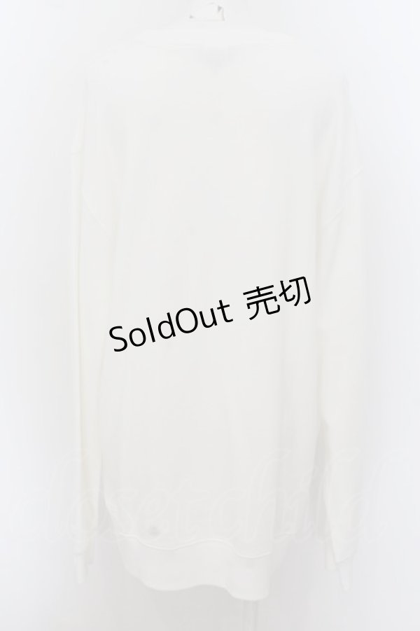 画像2: NieR Clothing / BIGサイズトレーナー【煽ってんの？】 2XL ホワイト O-24-07-08-1053-PU-TO-IG-ZI (2)