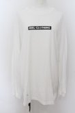 画像1: NieR Clothing / BOX LOGOロングカットソー XL 白 O-24-07-08-1060-PU-TO-KB-ZI (1)
