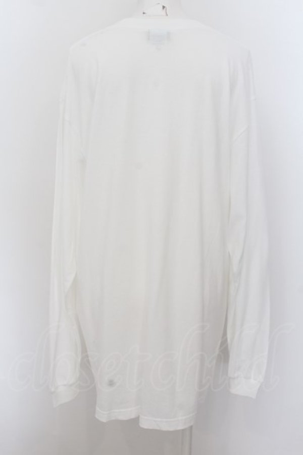 画像2: NieR Clothing / ぼっちプリントロングカットソー XL 白 O-24-07-08-1061-PU-TO-KB-ZT319 (2)