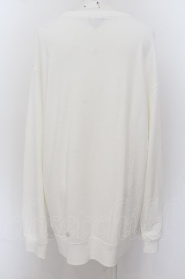 画像2: NieR Clothing / プリントSWEAT   白 O-24-07-08-1062-PU-TO-KB-ZT319 (2)
