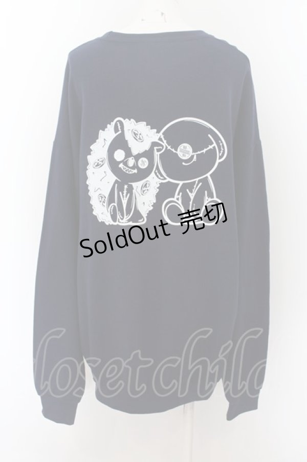 画像1: NieR CLOTHING / バックプリントSWEAT   ネイビー O-24-07-08-1009-PU-TO-KB-ZI (1)