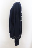 画像3: NieR Clothing / バックプリントSWEAT   ネイビー O-24-07-08-1009-PU-TO-KB-ZI (3)