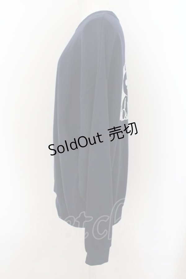 画像3: NieR CLOTHING / バックプリントSWEAT   ネイビー O-24-07-08-1009-PU-TO-KB-ZI (3)