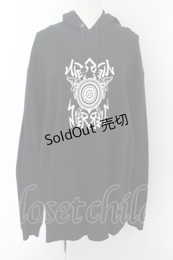 画像1: NieR CLOTHING / プリントプルパーカー 2XL 黒 O-24-07-08-1010-PU-TO-KB-ZT318 (1)