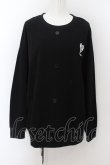 画像1: NieR Clothing / FRONT BUTTON COTTON PULLOVER  黒 O-24-07-08-1012-PU-TO-KB-ZI (1)