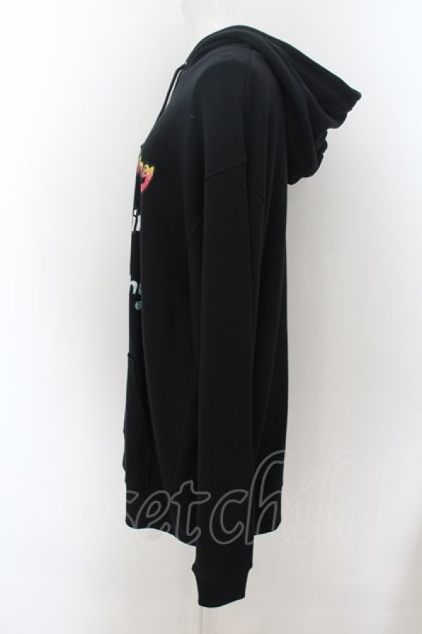画像2: NieR Clothing / プリントフードパーカー  黒 O-24-07-08-1002-PU-TO-KB-ZI (2)