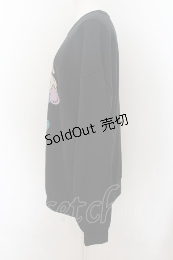 画像2: NieR Clothing / プリントSWEAT  XL 黒 O-24-07-08-1018-PU-TO-KB-ZI (2)