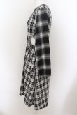 画像2: NieR Clothing / SIDE OPENブロッキングワンピース F  O-24-07-08-1023-PU-OP-SZ-ZI (2)