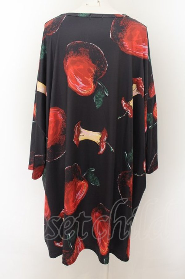 画像3: NieR Clothing / NieR 林檎トップス  黒 O-24-07-08-1032-PU-TO-KB-ZT319 (3)