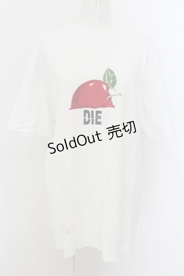 画像1: MILKBOY / DIE Apple T-SHIRTS  ホワイト O-24-07-13-008-MB-TS-IG-ZT184 (1)