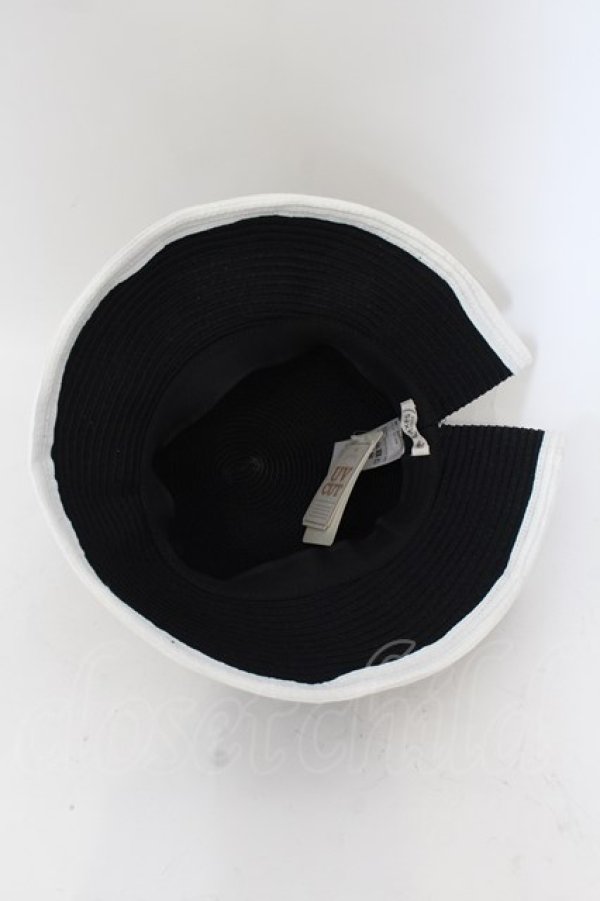 画像4: axes femme / パール付き雑材UVハット 57.5ｃｍ クロ O-24-07-16-082-AX-AC-OW-ZT335 (4)