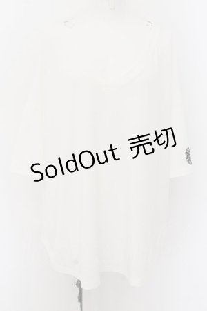 画像: Qutie Frash / ドルマンカットソー  ホワイト O-24-07-18-045-QU-TO-OW-ZI