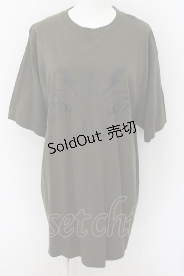画像1: NieR Clothing / HAND WING Tシャツ XL グリーン O-24-07-29-1047-PU-TS-IG-ZT116 (1)