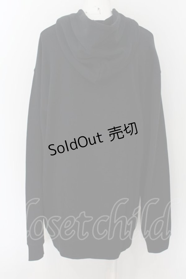 画像2: NieR Clothing / NIER FRONT LOGO HOODIE 2XL ブラック O-24-07-29-1048-PU-TO-IG-ZT303 (2)