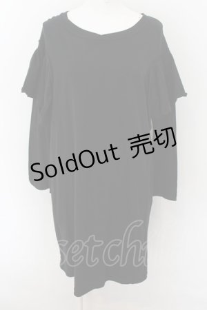 画像: RNA / ショルダーフリルカットワンピース M ブラック O-24-07-29-1068-PU-OP-IG-ZT017