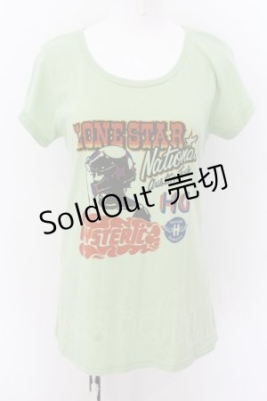 画像: HYSTERIC GLAMOUR / HYS LONE STAR Tシャツ F ライトグリーン O-24-07-29-1087-PU-TS-IG-ZT230