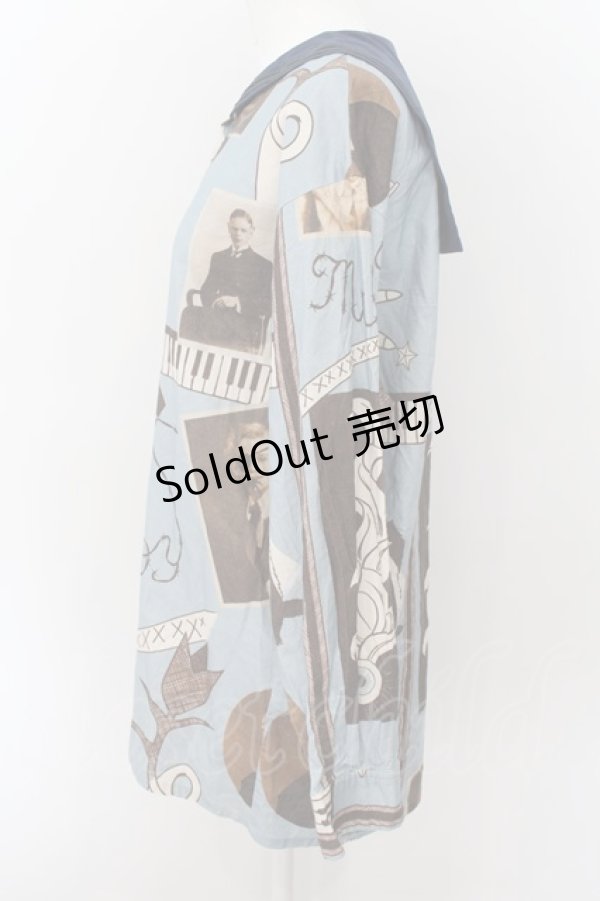 画像2: MILKBOY / HOME セーラーシャツ  ブルー O-24-07-29-1091-MB-BL-YM-ZT037 (2)