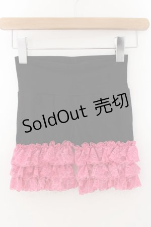 画像: MARBLE / ラッセルレースペチパンツ  ブラック×ピンク O-24-07-29-1128-GO-PA-IG-ZT263