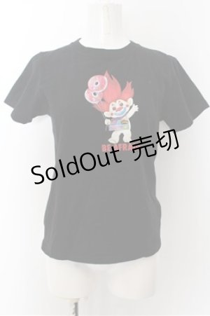 画像: LAND by MILKBOY / BALLOON PIERROT TROLLS TEE  ブラック O-24-07-29-4070-MB-TO-KB-ZT184