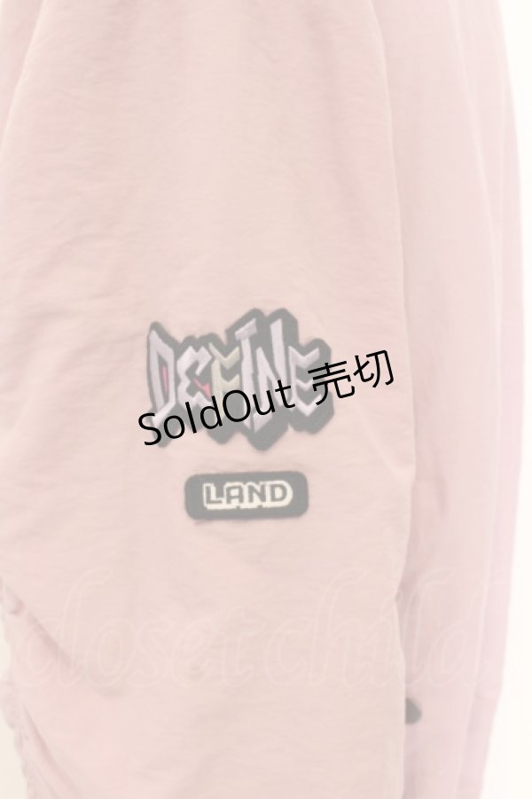 画像2: LAND by MILKBOY / ロゴワッペンMA-1  ピンク O-24-07-31-2005-MB-CO-OW-ZT032 (2)